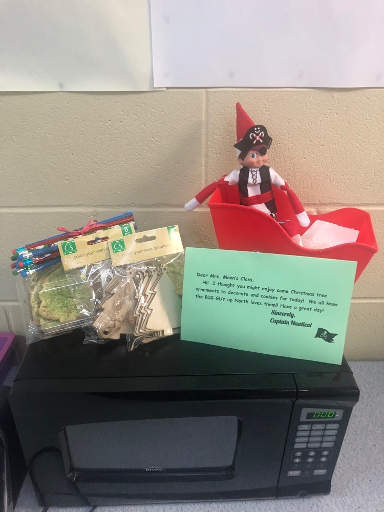 Captain Nautical and his Christmas “TREEts” for the class